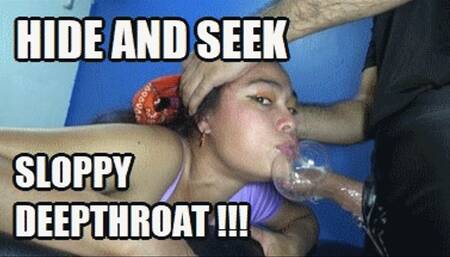 DEEP THROAT SPIT FETISH 230804H SARAI THROAT FUCKING SURPRISED WITH HIDE AND SEEK GAME HD MP4