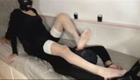 Chain my slave to foot worship