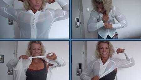 Mandy Rips Her Shirt