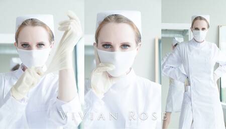 Vivian Rose Mask Fetish—Nurse Uniform