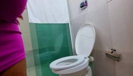 POV Farting big ass in bathroom, by Isadora, (cam by Manu) FULL HD