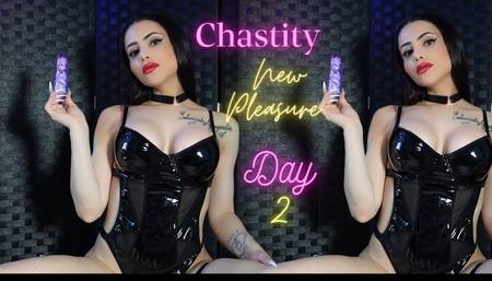 Chastity Day 2 (new pleasures for my chastity adept)