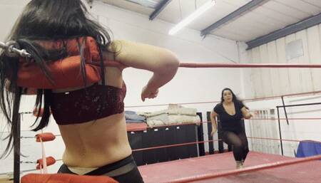 female wrestling stinkfaces