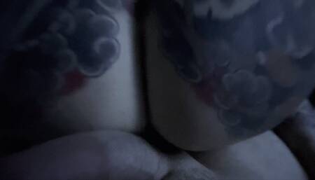 Ballbusting - Balls inside her pussy