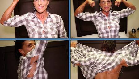 Danni Destroys Her Shirt!