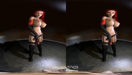 VR180 - Femdom Riding, Slapping, Dildo Gagging POV