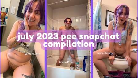 july 2023 pee snapchat compilation