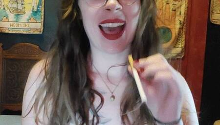 Nude Small Tits FemDom Smoking