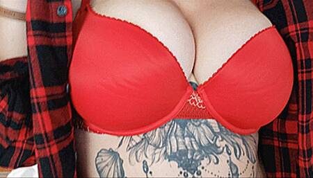 Teasing You In My Sexy Flannel Shirt (4K - UHD 2160p MP4)