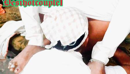 Indian Village Couple Morning Blowjob Pussy Licking and Creampie Sex