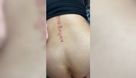 Thick asian fucked from behind