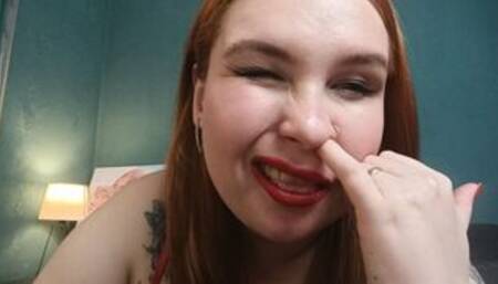 The redheaded booger hunter