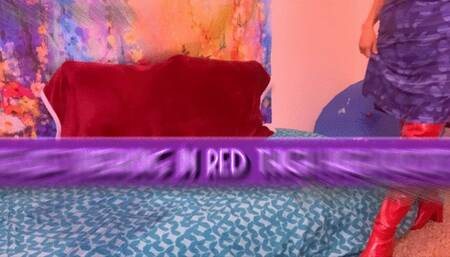 Big Ass Twerking in Thigh High Red Boots