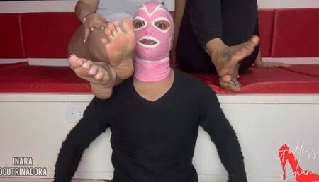 Inara à Doutrinadora - Crushing the Face of the Pathetic Slave with Goddess Lohan