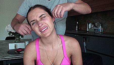 puts them in your ears and pulls them a bit !(1920x1080 HD) MP4