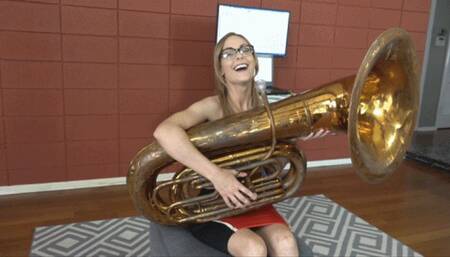 Jenny Tries Out the Tuba (MP4 - 720p)