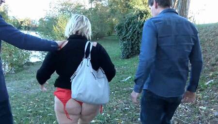 3 COCKS FOR THE BBW MILF IN DOGGING