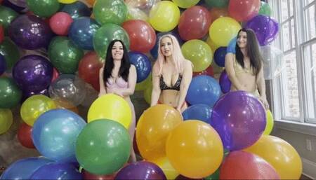 Arielle, Jasmin & Galas Playful Balloons MassPOP - HD 1080p mp4