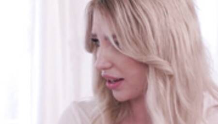 Hot Blonde Britt Blair Sucks On Two Big Black Cocks Like A Champ