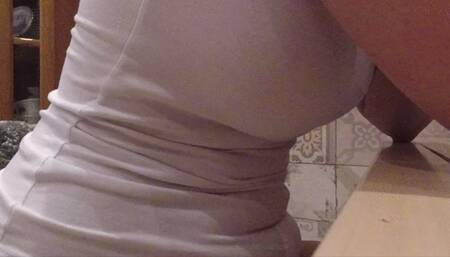 Stuffing myself in panties