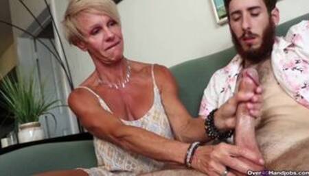 Short Haired MILF is all about handjobs