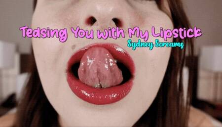 Teasing You With My Lipstick - A lipstick fetish scene featuring: kissing, femdom POV, sensual domination, JOI, and face fetish - 1080 WMV