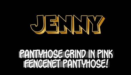 Jenny Welch - POV Lap Dance In Pink Fencenet Pantyhose
