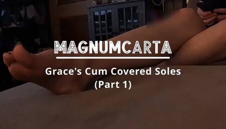 Grace's Cum Covered Soles Pt1