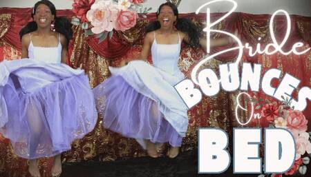 Bride Bounces On Bed