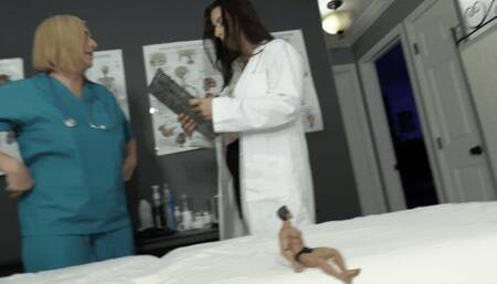 Tiny Man Gets Dominated In Medical Exam By Doctor Indica Jane & Nurse Kate England (SD 720p WMV)