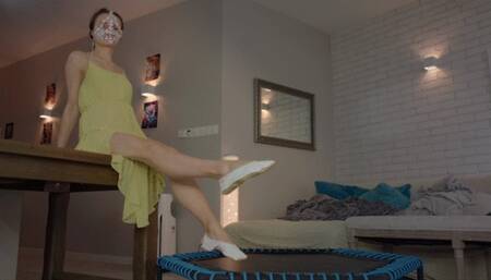 Goddess Amber Rule In The House - White Gym Slippers - Part 1 - UHD 3840x2160 - 4K