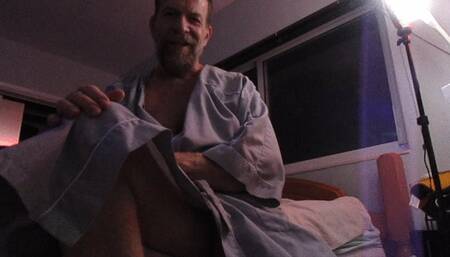 Cum satisfy your curiosity about Cock with your pal in his robe