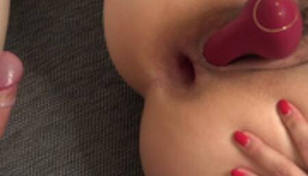 Triple penetration! I had a constant orgasm the whole time!!!