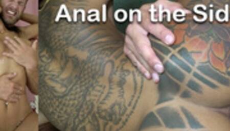 Fucking Crazy Sidesplits Anal and Classic Barstool Anal Creampie: Robbie Oz and Maylee Fun