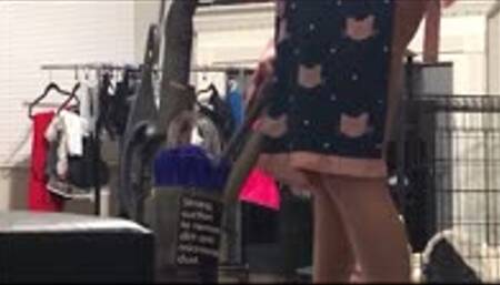 Bitch slave cleaning living room