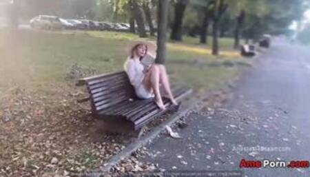 My Wife Is Flashing Her Pussy To People In Park No Panties In Public