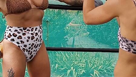 Luna Vs Bianca - Belly Punching