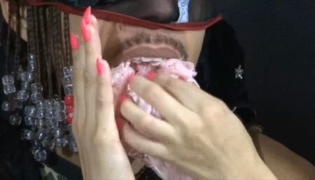 PANTY SNIFFING SMOTHERING AND WORSHIPPING MIRELLA LACERDA SKARLETY AND SLAVE JACK