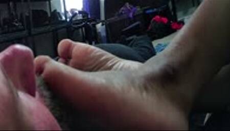That's right foot bitch savor my soles
