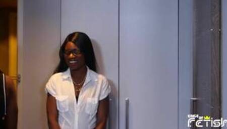 Two gorgeous brunette Ebony Basketball Player girls lesbian and lesbian vibrator