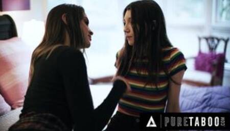 PURE TABOO Virgin Teen Maya Woulfe Betrays GF To Fuck Older Femdom Stepsister Gizelle Blanco