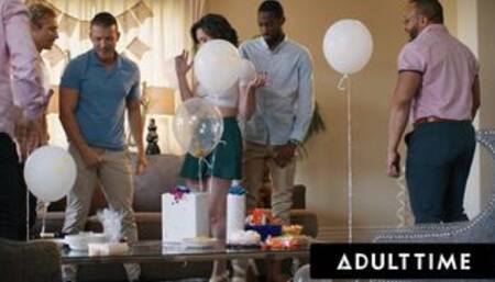 ADULT TIME - Hotwife Casey Calvert's Horny In-Laws AIRTIGHT GANGBANG BUKKAKE Her With Husband's Help