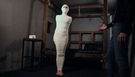 Full bondage, gag & foot tickling (FHD)