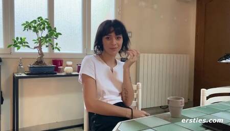 Passionate hoochie's tattooed women action