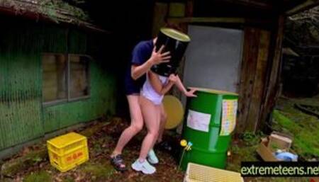 Kana Yura Outdoor Domination Threesome