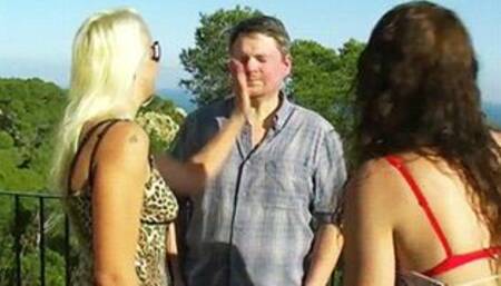 Face slapping fuck face into a strawberry - Bitchy Brats & Fuck Face - MP4 Clip