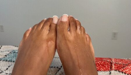 Treasure POV slobered toes