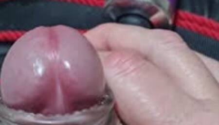 Femdom sleepsack edging with wand