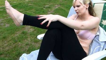 Lecture In Black Leggings HD-720