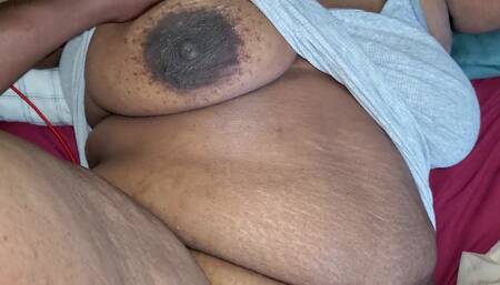 Horny Black Amateur BBW Ebony MILF Gets a BBC and a Creampie